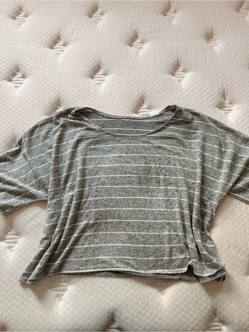 Beach Bunny Heather Gray Knit Pullover with Gold Logo Plaque